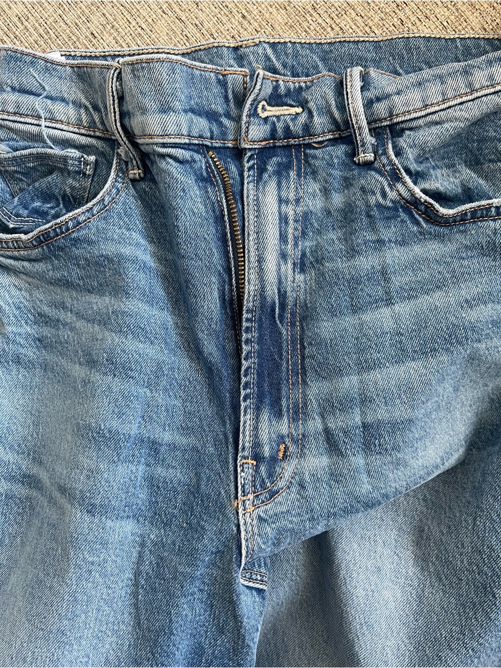MOTHER light blue denim jeans